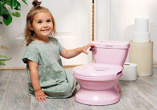 Ingenuity 2-in-1 My Size Pro Potty White/ Pink