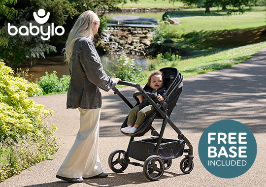 Origin i-Size by Babylo 2-in-1 Travel System Bundle with EnfaSafe Car Seat and ISOFix Base Black