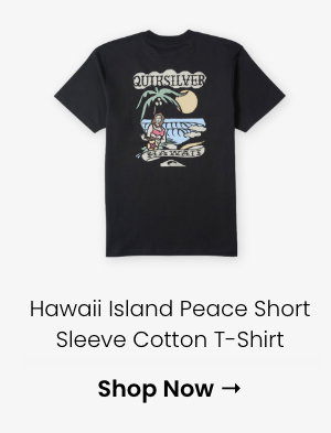 Hawaii Island Peace Short Sleeve Cotton T-Shirt