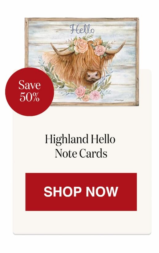 Highland Hello Note Cards [Click here to Shop Now]
