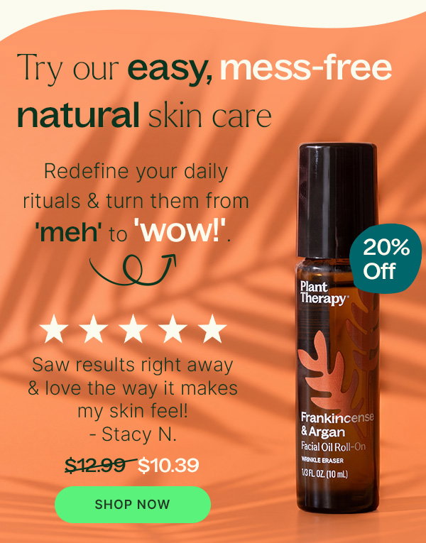 20% Off Frankincense & Argan Facial-Oil Roll-On