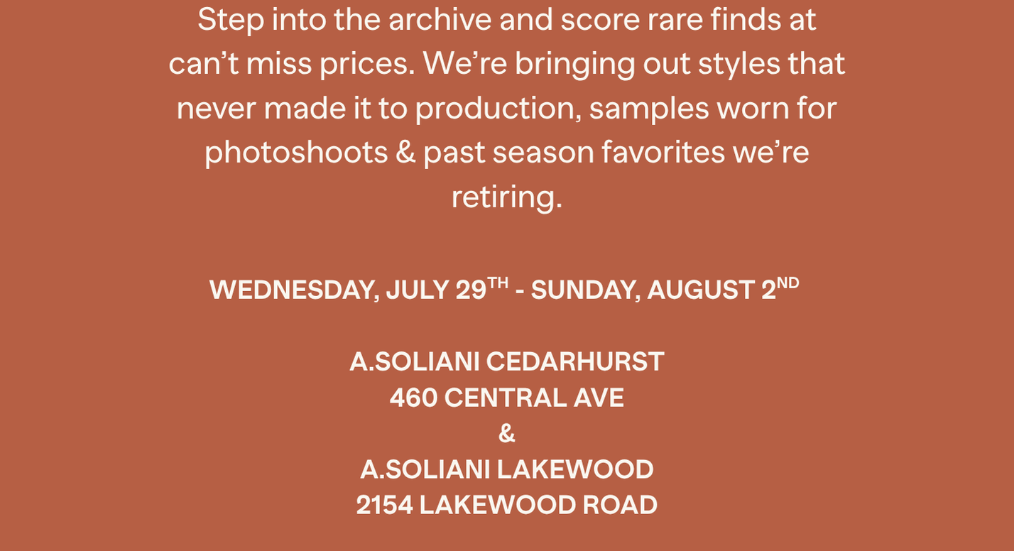 Annual Sidewalk Sale