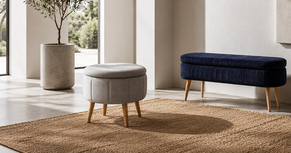 POUFS, TABOURETS ET BANCS DESIGN