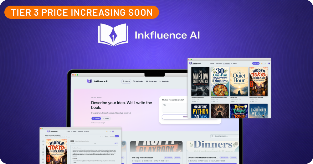 Shop Inkfluence AI (Tier 3 Price Increasing Soon)