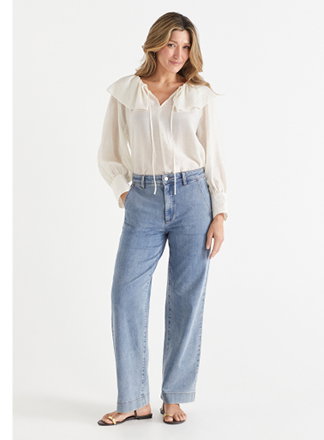 Wide Leg Jean - Light Wash