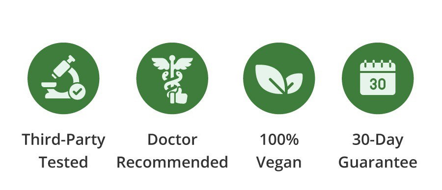 Third-Party Tested | Doctor Recommended | 100% Vegan | 30-Day Guarantee