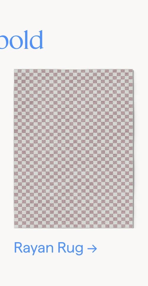 Sweet and bold. Rayan Rug.