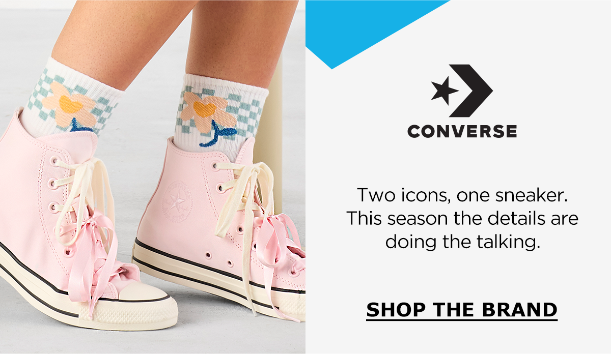 Converse | Two icons, one sneaker. This season the details are doing the talking. | SHOP THE BRAND