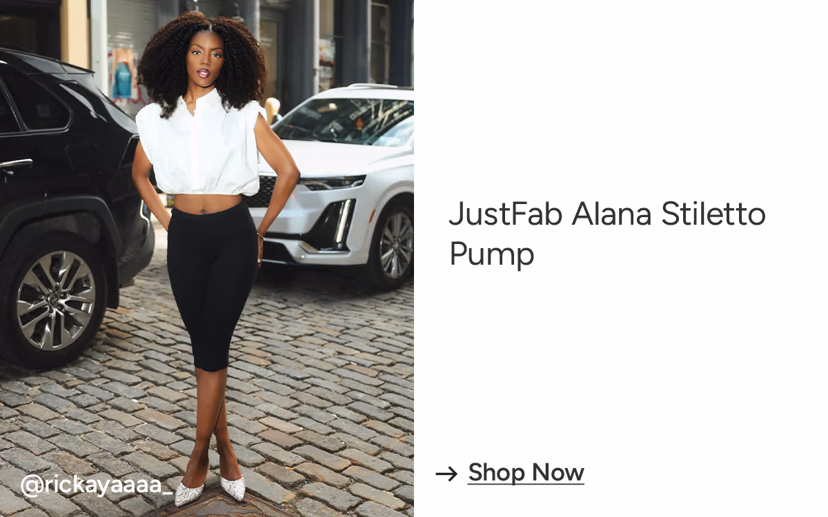 JustFab Alana Stiletto Pump