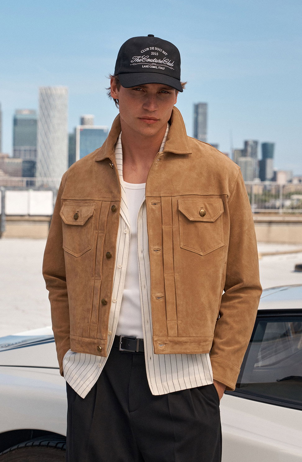 REAL SUEDE TRUCKER JACKET
