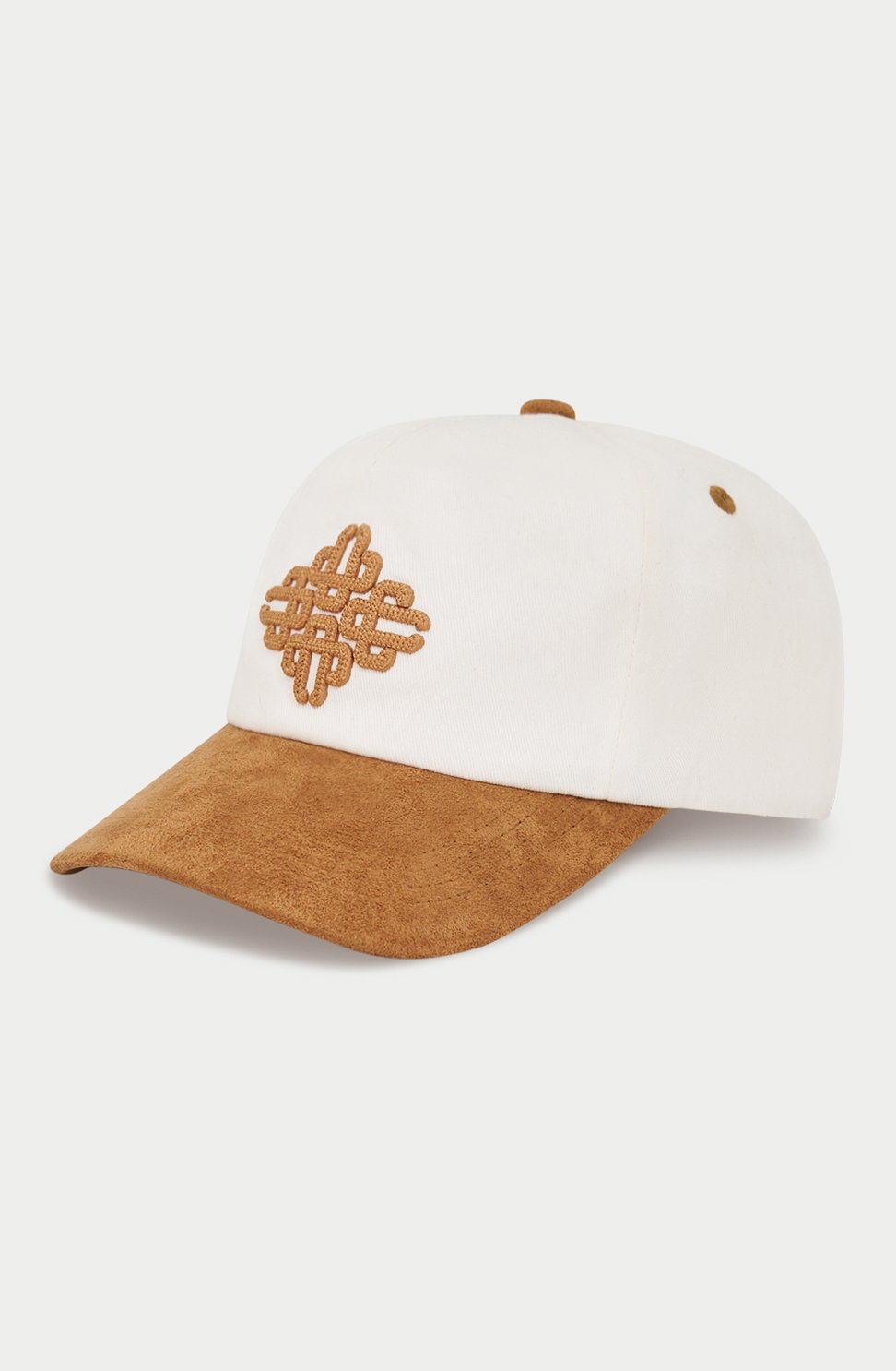 EMBLEM SUEDE PEAK CAP