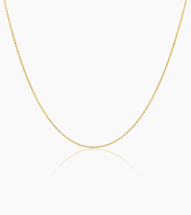 14K Gold Cable Chain Necklace