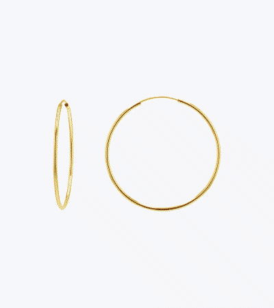 Endless Gold Hoop Earrings