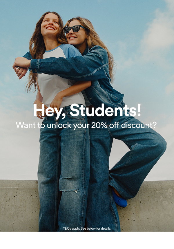 Hey, Students! Want to unlock your 20% off discount? T&Cs apply. See below for details.