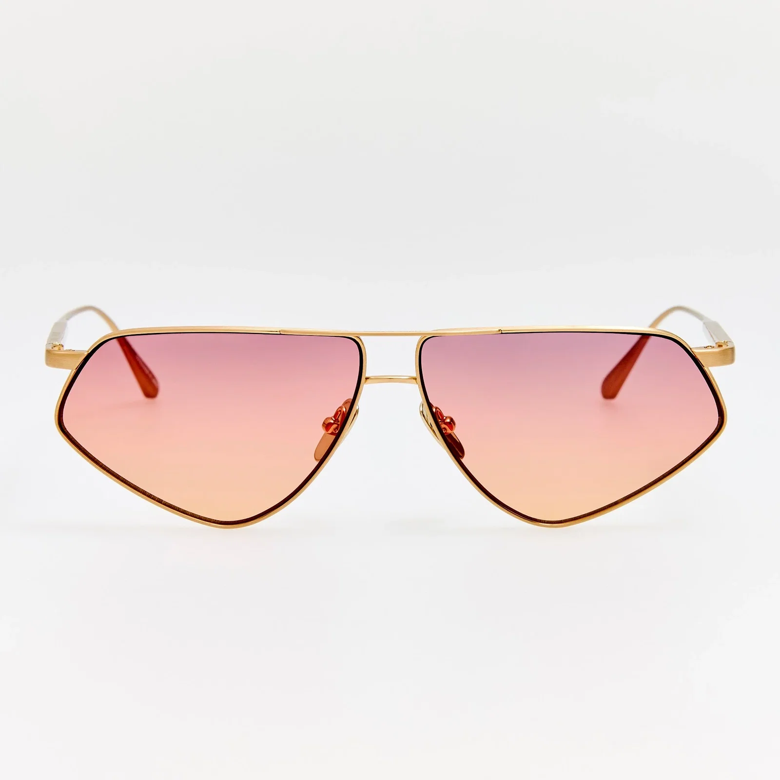 Image of Tarian Sunglasses in Matt Champagne and Sunset