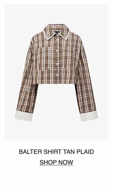BALTER SHIRT TAN PLAID
