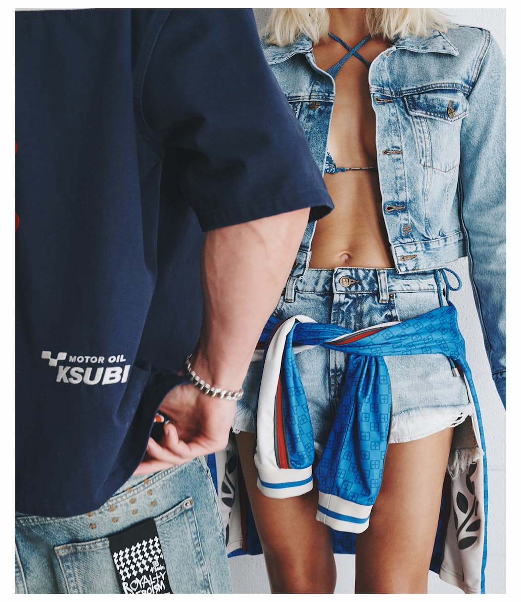 womens denim set