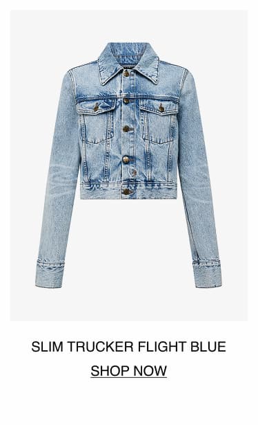 SLIM TRUCKER JACKET FLIGHT BLUE