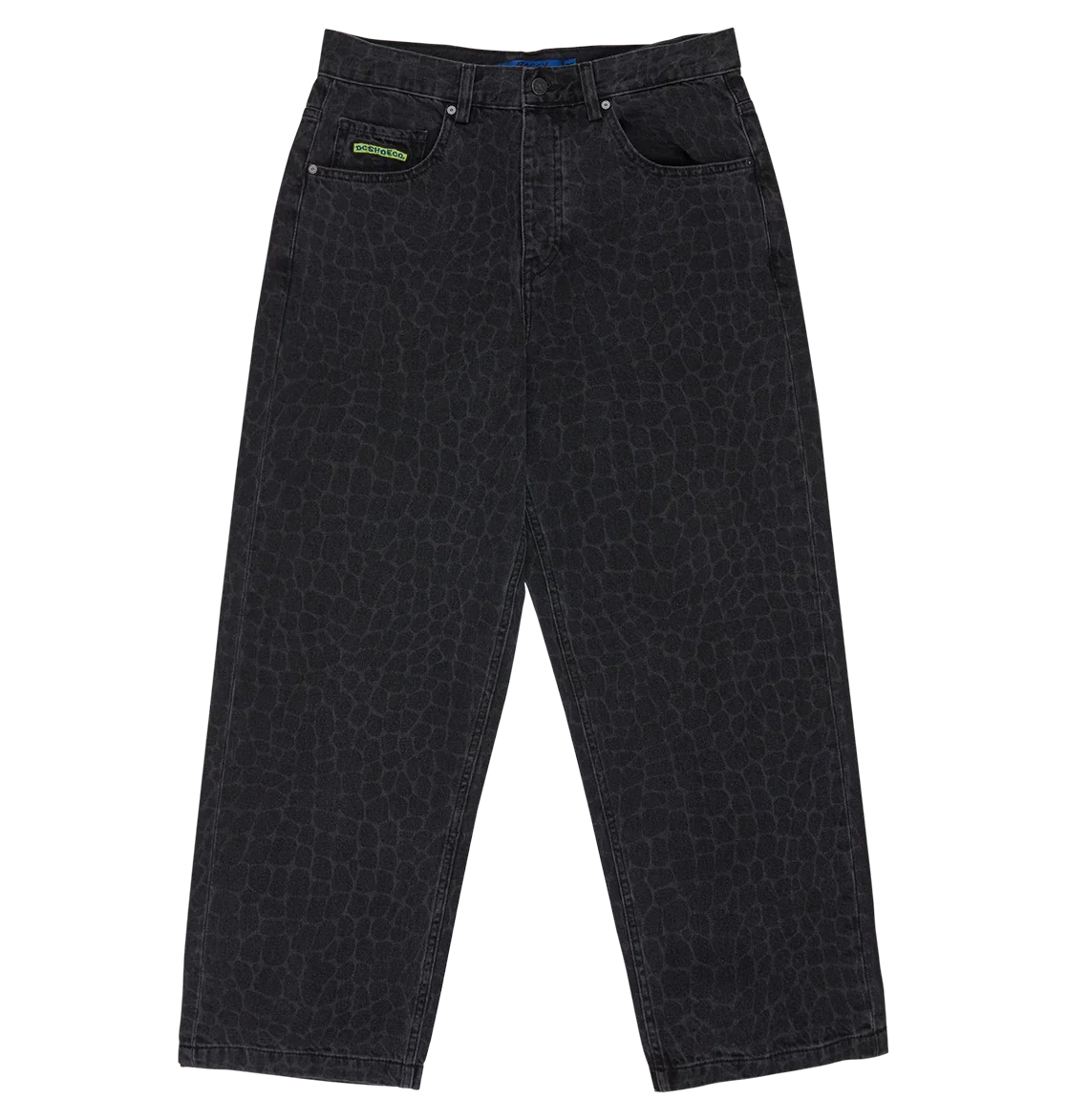 Image of Men's Baggy Denim Snake Print Pants