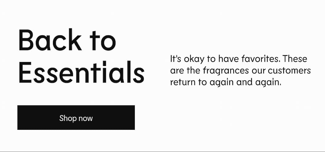 Back to Essentials | Shop Now