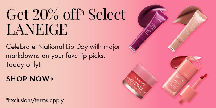 Get 20% off Select LANEIGE