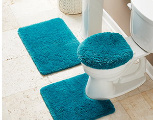 Color Connection 3-Piece Shag Bath Mat Set 
