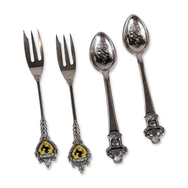 4pc Silver-Plated Souvenir Flatware
