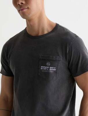 Nick Pocket Tee in Stony Hill Heritage Black