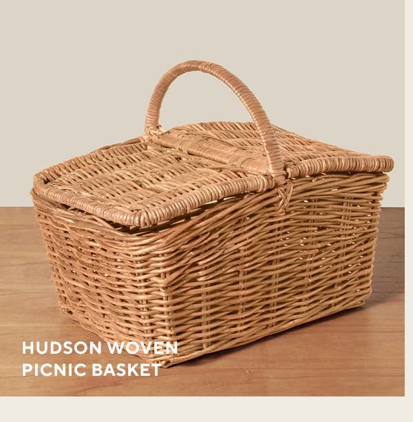 Hudson Woven Picnic Basket