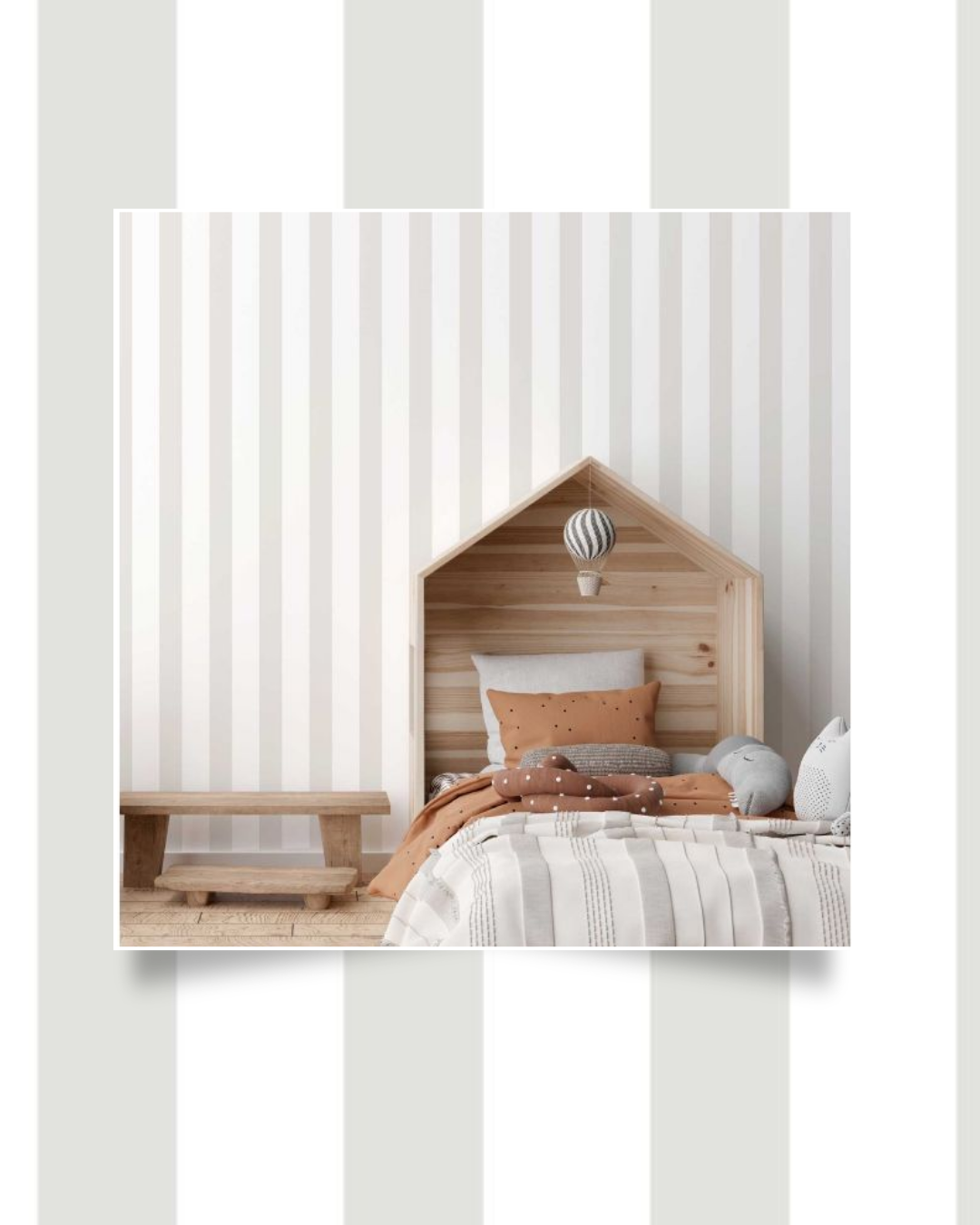 Ferdinand Stripe Wallpaper Beige Muriva M81807