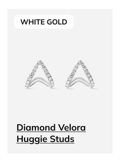 Diamond Velora Huggie Studs