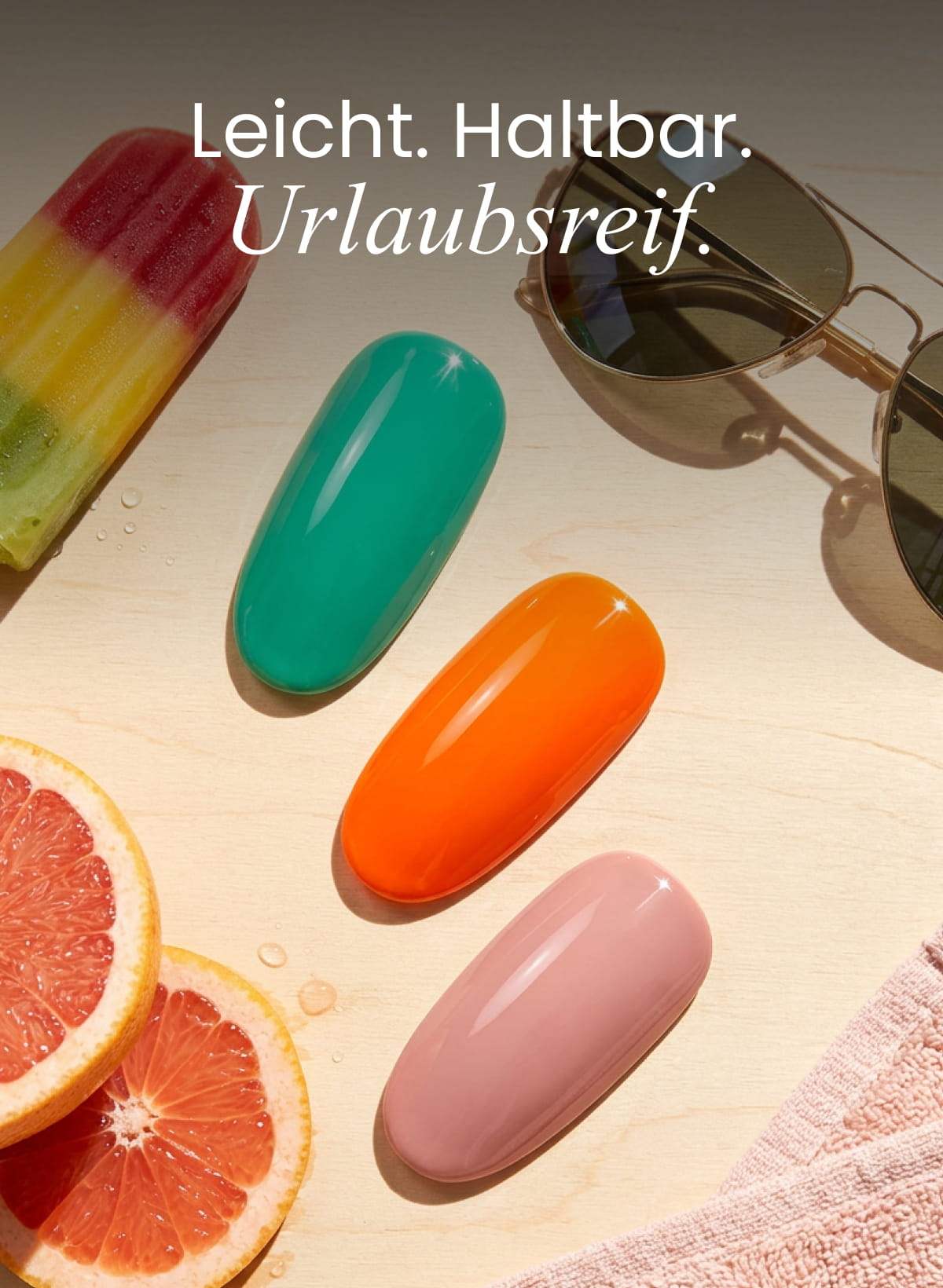 Leicht. Haltbar. Urlaubsreif.