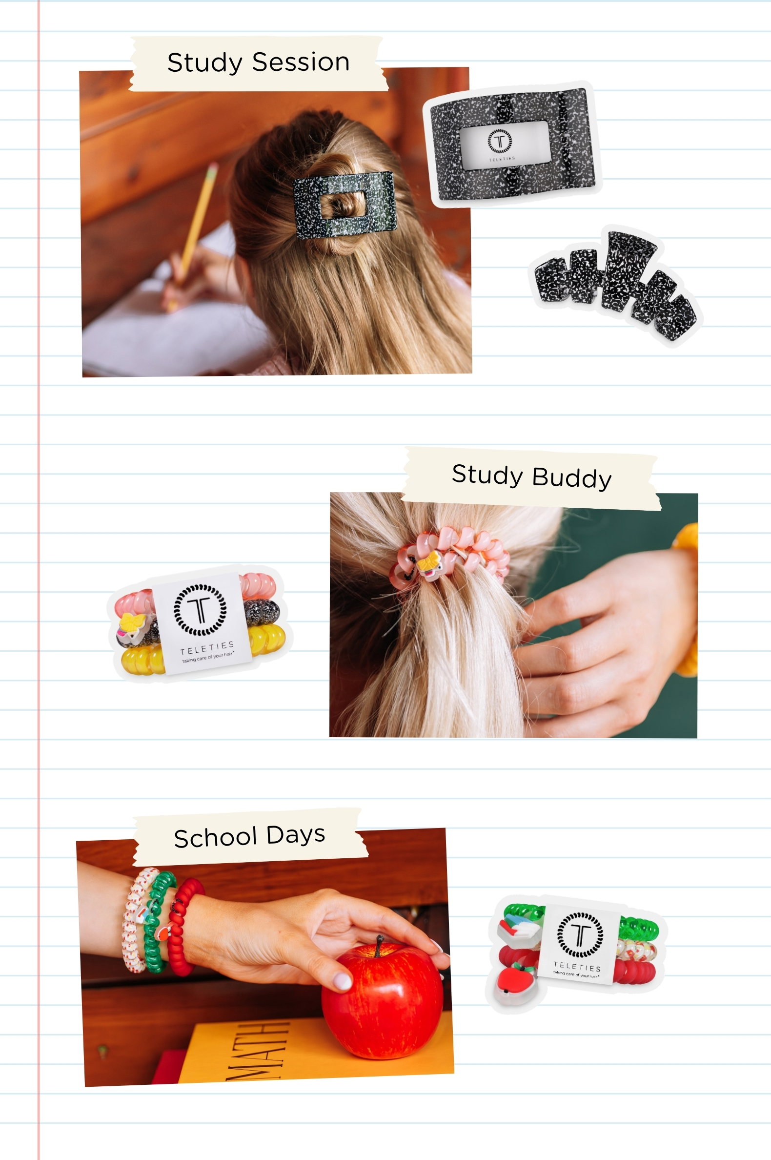 TELETIES Back to School Hair Accessories Preview