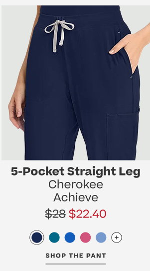 Shop the Cherokee 5-Pocket Straight Leg Pant