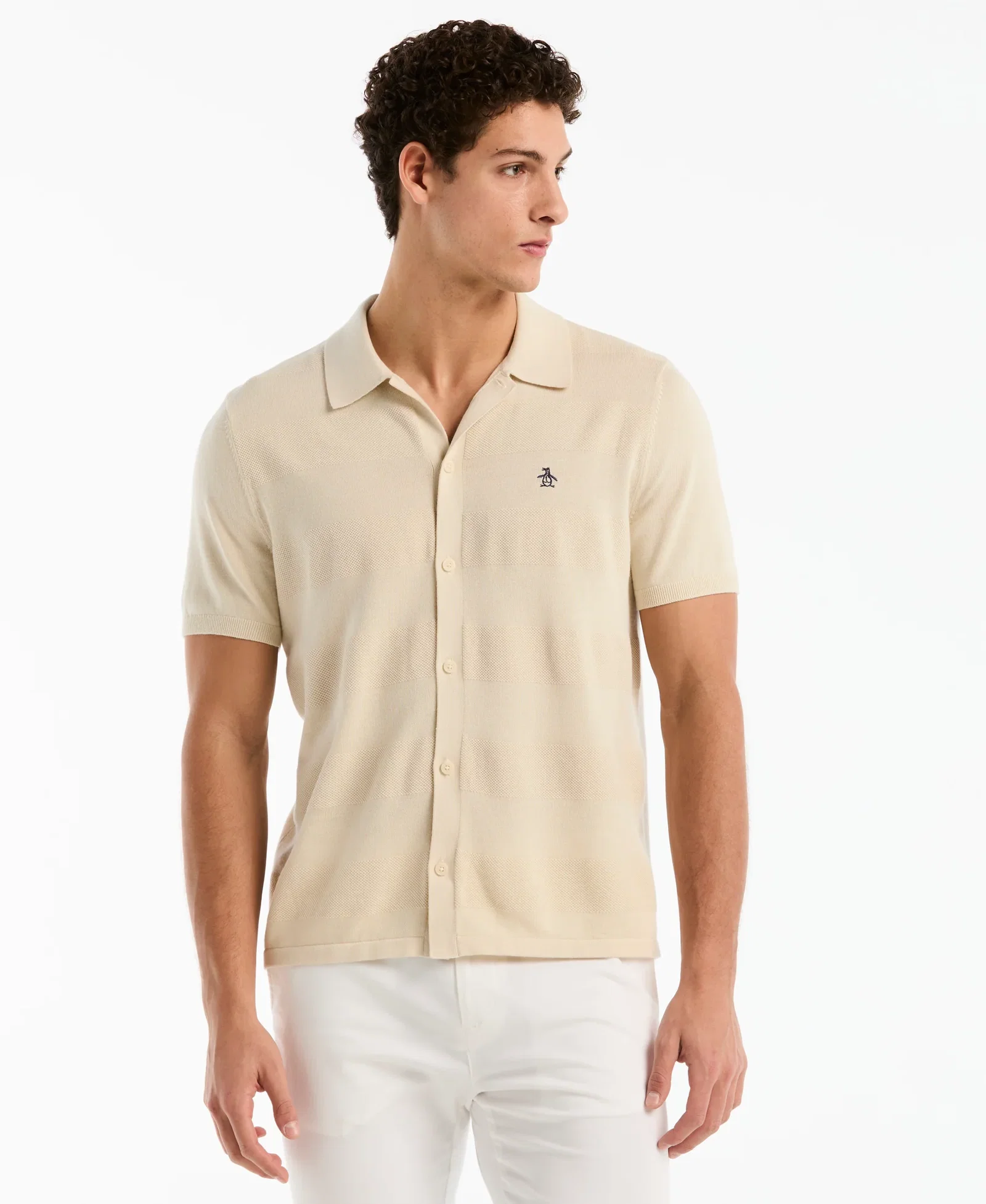 Shop Honeycomb Striped Sweater Polo Shop Honeycomb Striped Sweater Polo