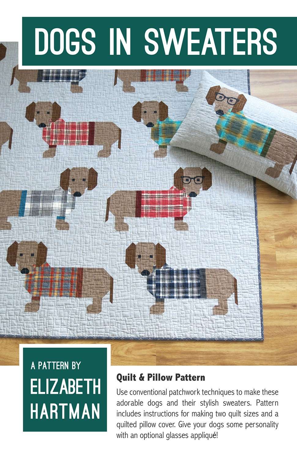 Image of Dogs in Sweaters Pattern by Elizabeth Hartman