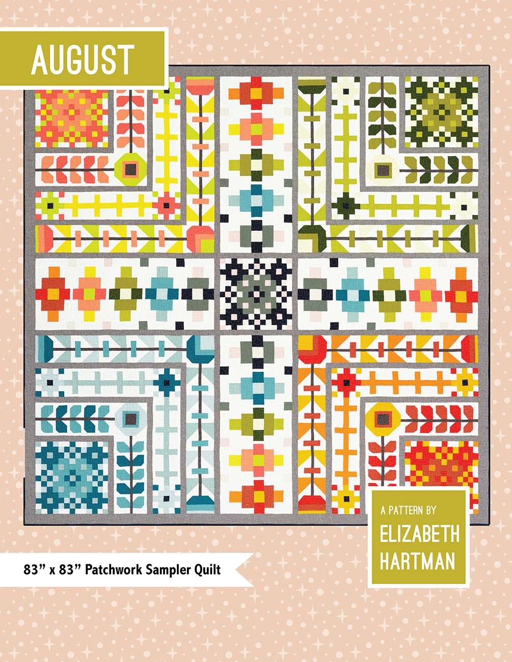 Image of August Quilt Pattern by Elizabeth Hartman