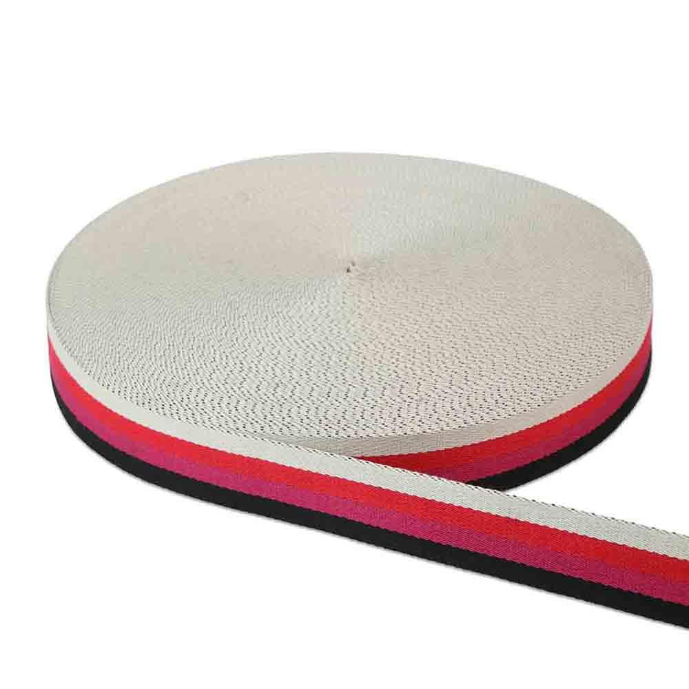 Image of Striped Valentine Webbing 1-1/2in x 50yd