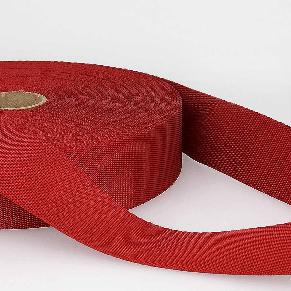 Image of 35mm Polyester Webbing in Red