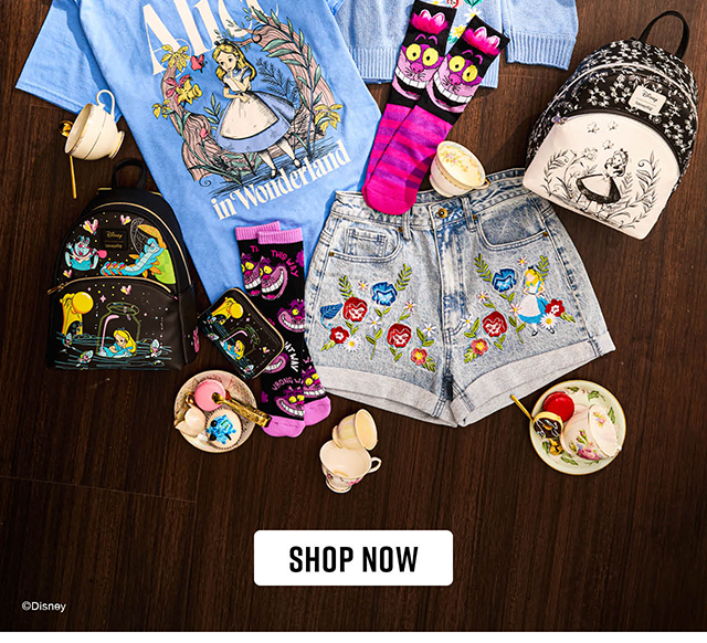 Alice in Wonderland 75th Anniversary at HT. Tea party ready. Shop now