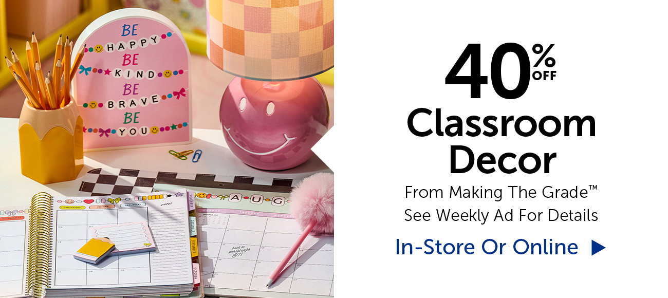 40% Off Classroom Decor - From Making The Grade™