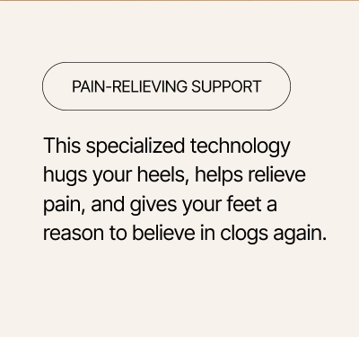 Pain-Relieving Support - with KURU's heel tech.