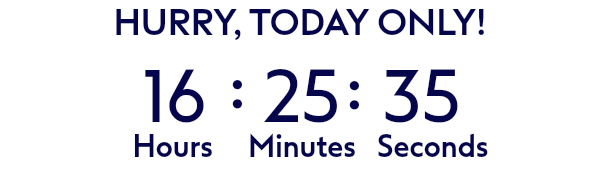 Hurry, today only!