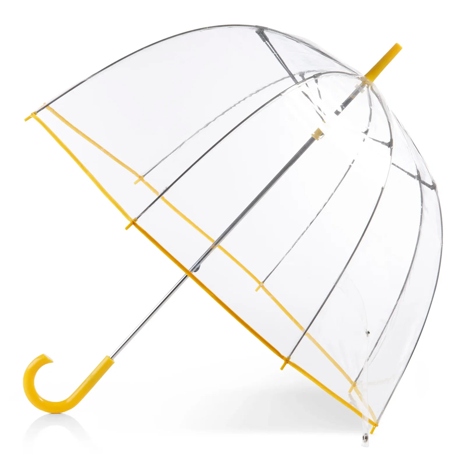 Image of Clear Bubble Umbrella with Colorful Accents