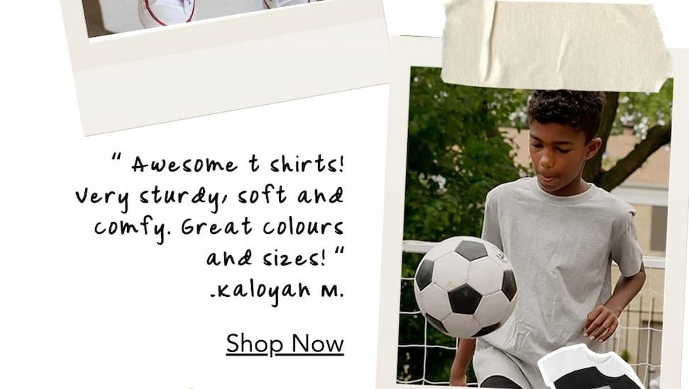 Organic Cotton Kids Shirts - Relaxed Fit Tee 3 Pack