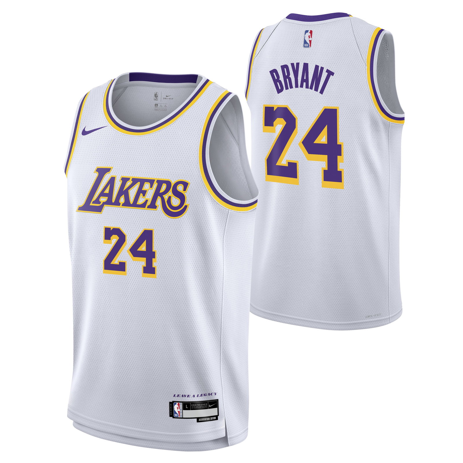 Los Angeles Lakers Association Swingman Jersey - Kobe Bryant - Youth