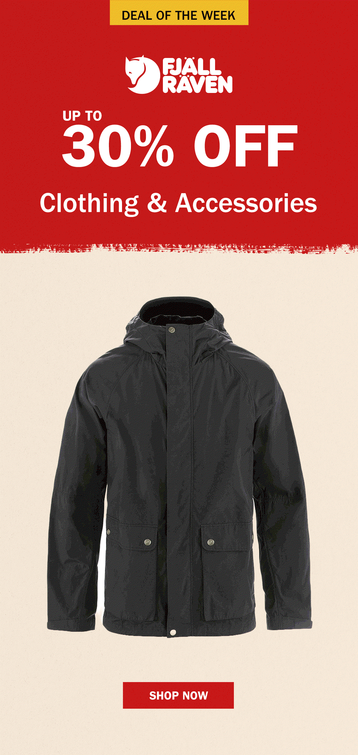 Deal of the Week | Up to 30% Off Fjällräven | Premium Outdoor Lifestyle Clothing & Accessories | WildBounds