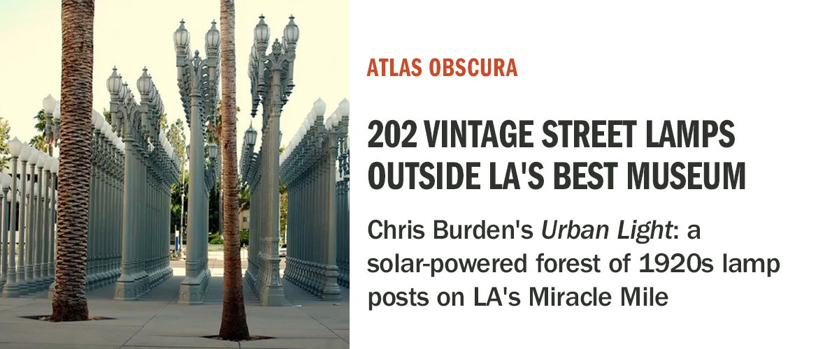 Detours | Urban Light | Atlas Obscura