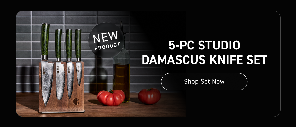NEW 5-PC Studio Damascus Knife Set [Shop Now]