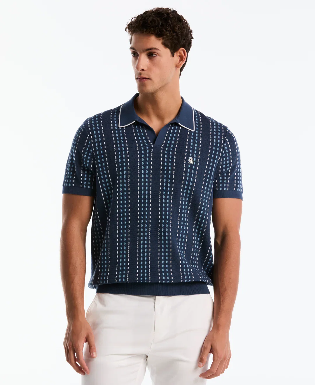 Shop Johnny Collar Striped Sweater Polo Shop Johnny Collar Striped Sweater Polo
